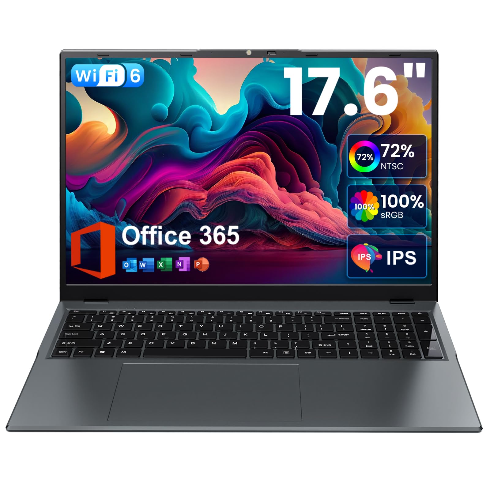 Amazon.com: jumper 17.6 Inch Laptop with Office 365, N95 CPU,16GB